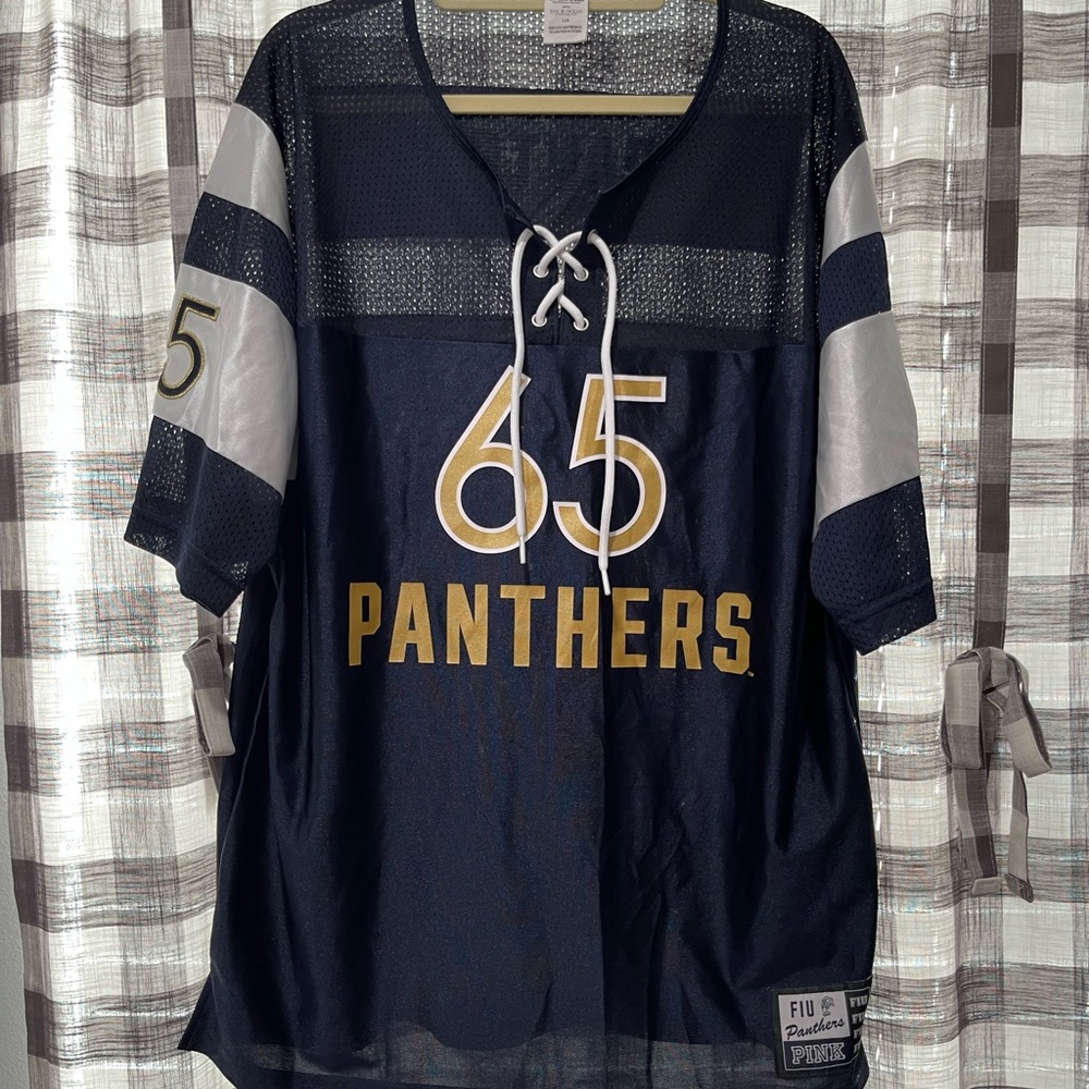 FIU PINK Victoria's Secret Navy and Gold Panthers Jersey